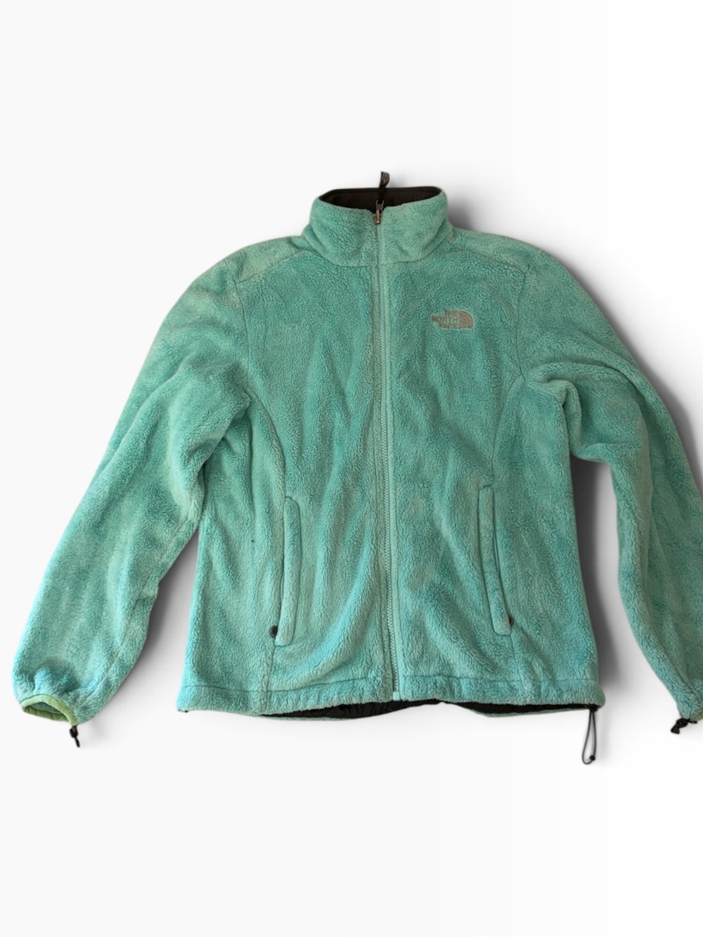 The North Face Womens Aqua/Turquoise Fleece Jacket - Full Zip